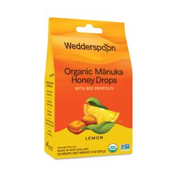 Organic Manuka Honey Drops, Lemon
