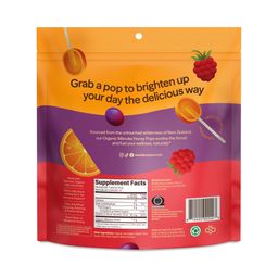 Organic Manuka Honey Pops, Variety Pack