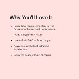 Sugar-Free Hydration Electrolyte Powder, Raspberry
