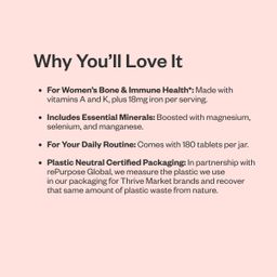 Women's Multivitamin & Mineral with Iron