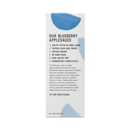 Organic Unsweetened Applesauce, Blueberry