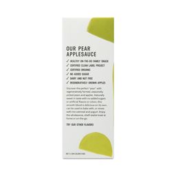 Organic Unsweetened Applesauce, Pear