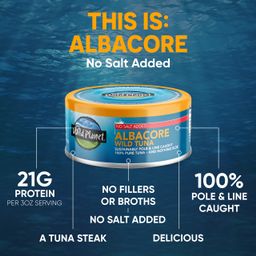 Non-GMO Wild Albacore Tuna - No Salt Added