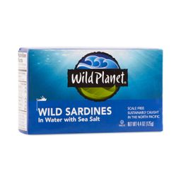 Non-GMO Wild Pacific Sardines in Water with Sea Salt