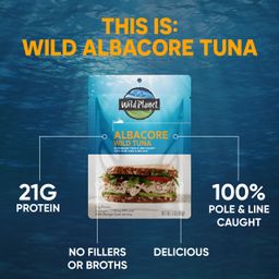 Wild Albacore Tuna Pouch, Sea Salt