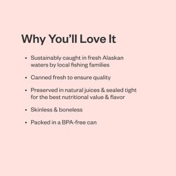 Wild Pink Salmon, Skinless & Boneless