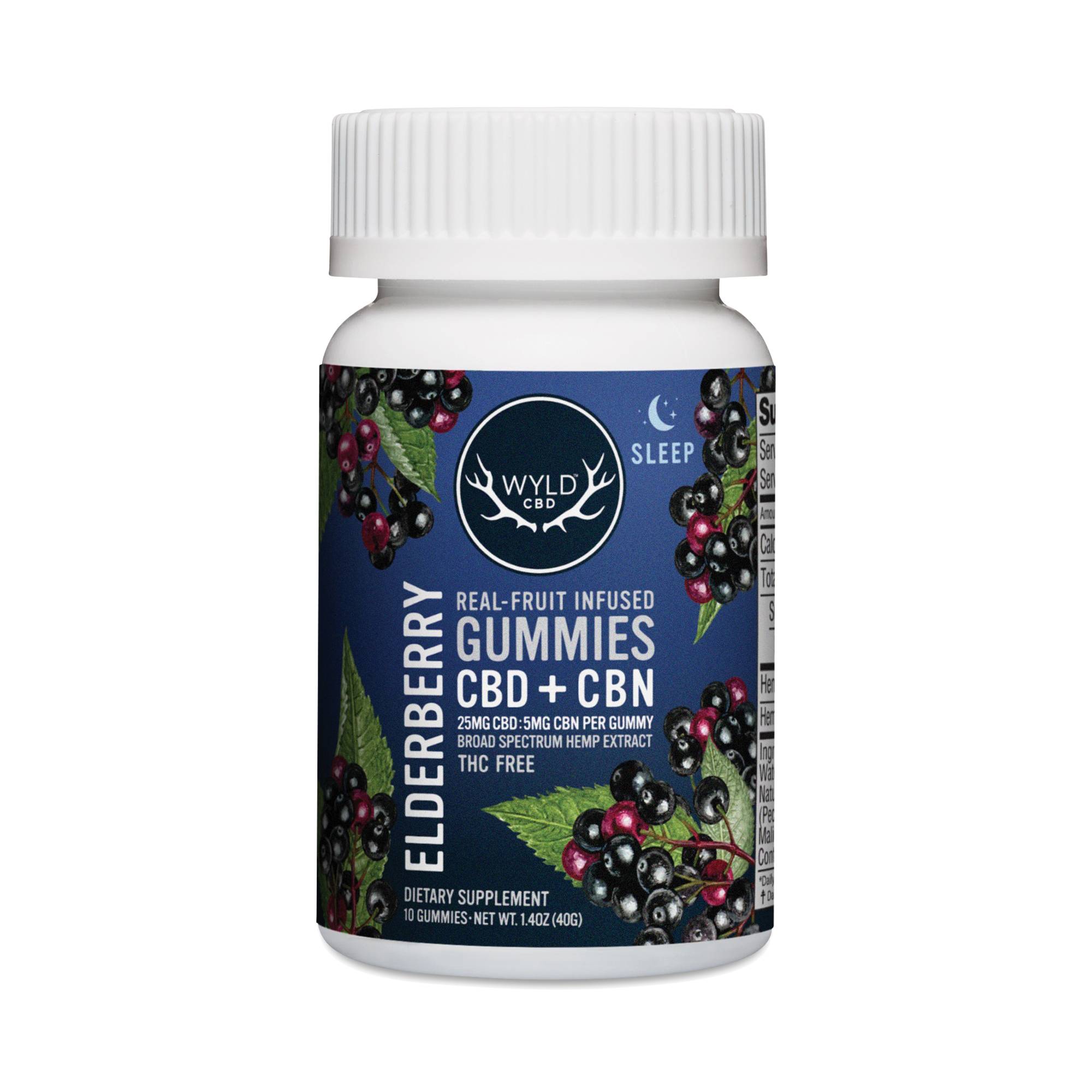 Elderberry CBD & CBN Gummy, 250 mg