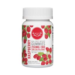 Raspberry CBD Gummy, 250 mg