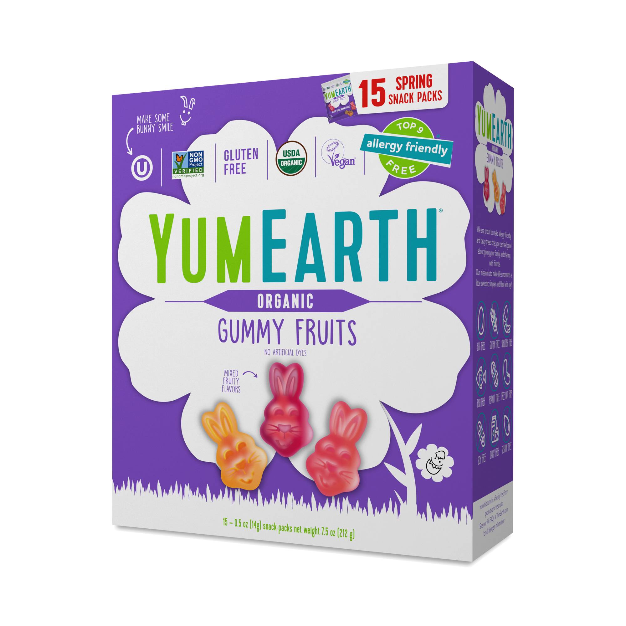 Organic Easter Gummy Fruits, Bunnies