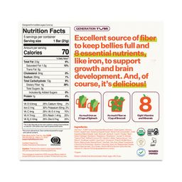Organic Superfood Toddler Bars, Apple Cinnamon & Squash