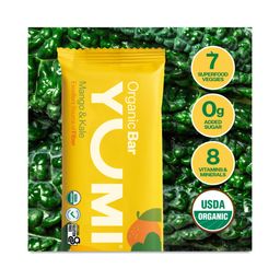 Organic Superfood Toddler Bars, Mango & Kale