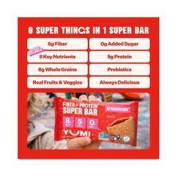 Fiber + Protein Super Bar, Strawberry