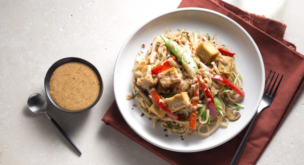 Almond butter pad thai