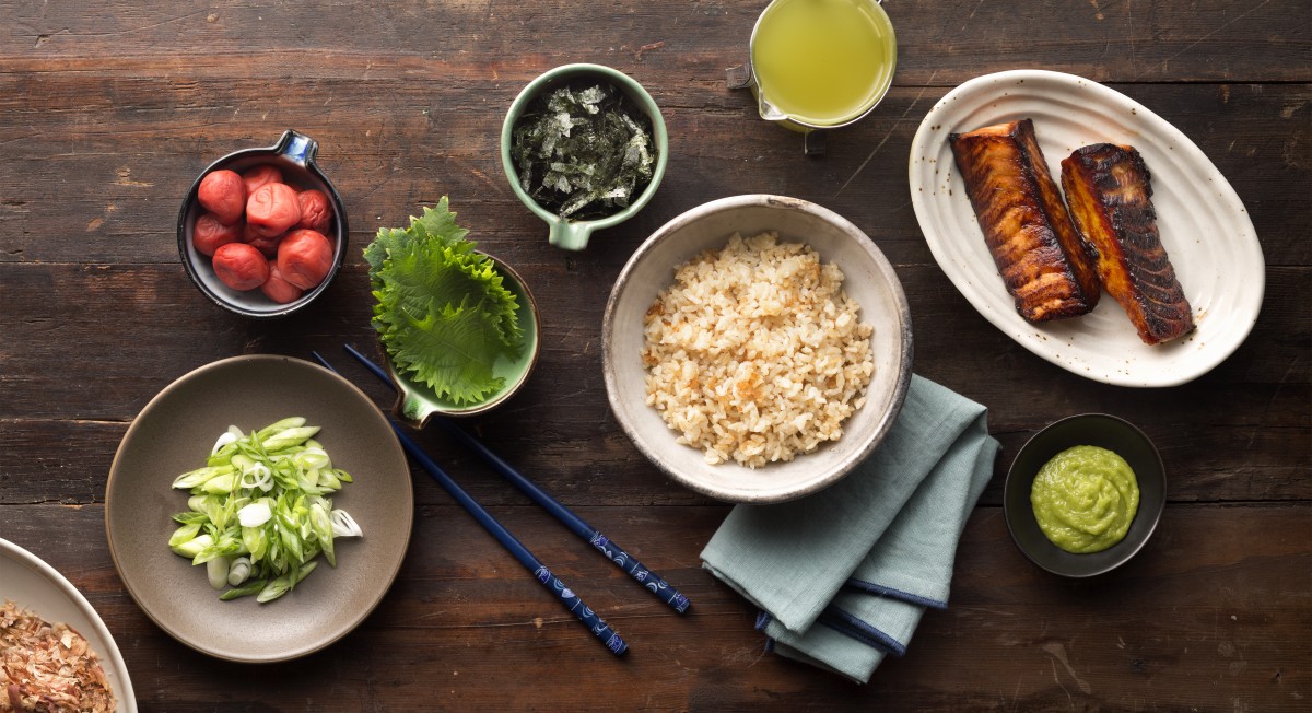 Leftover Rice Recipe Green Tea Rice Bowl w/ Salmon Thrive Market