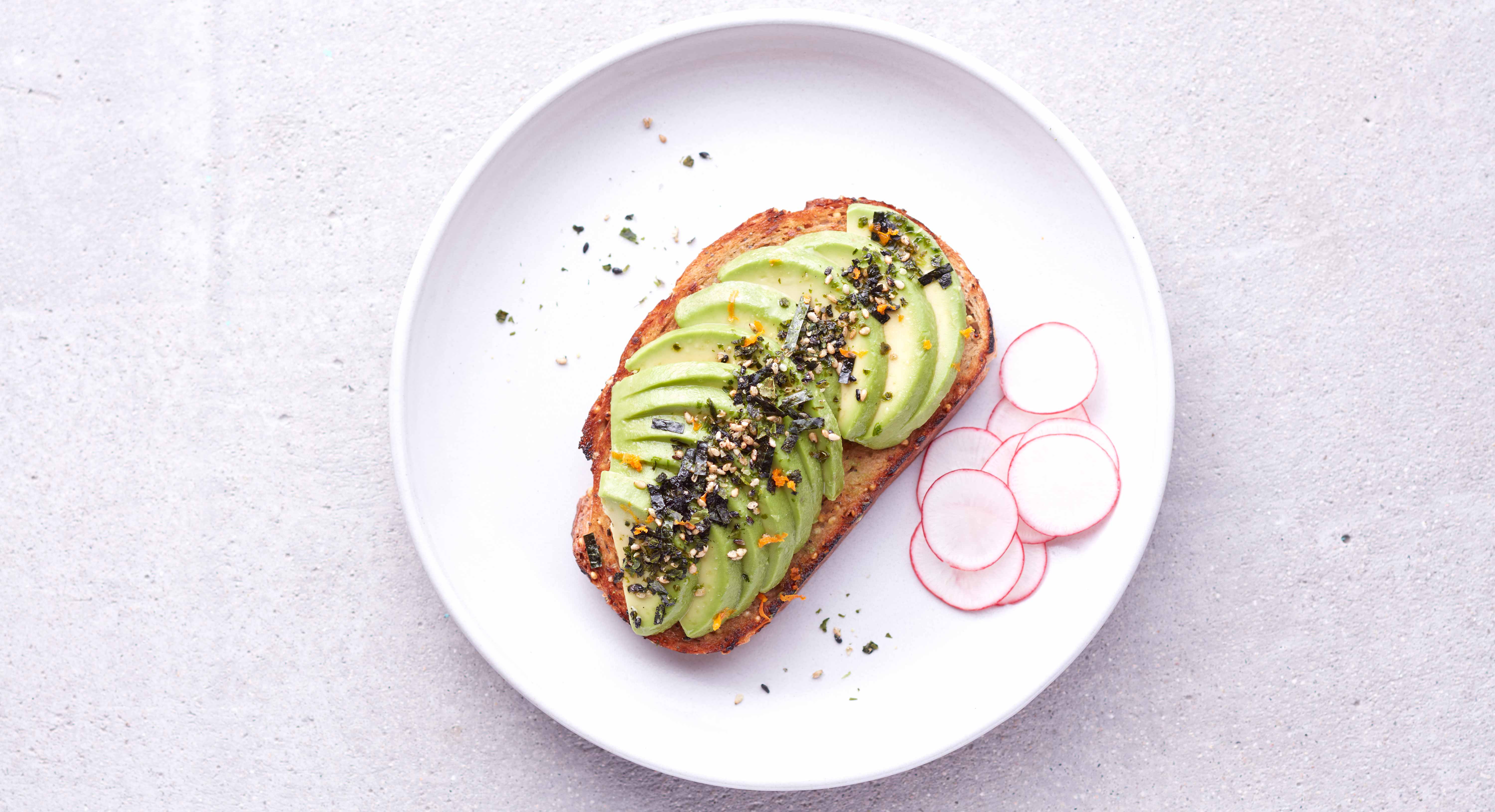 Japanese-inspired avocado toast