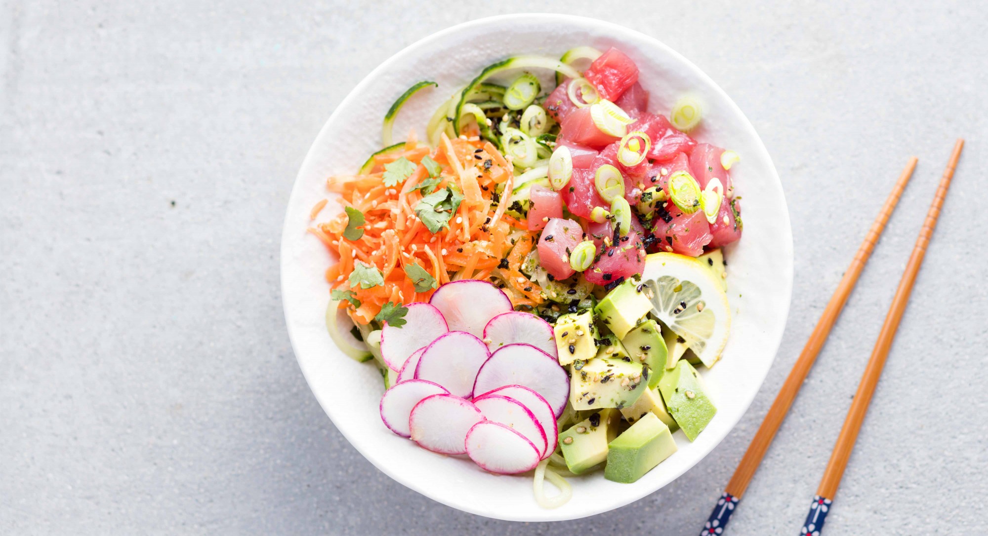 Cucumber Noodle Poke Bowl Recipe Thrive Market