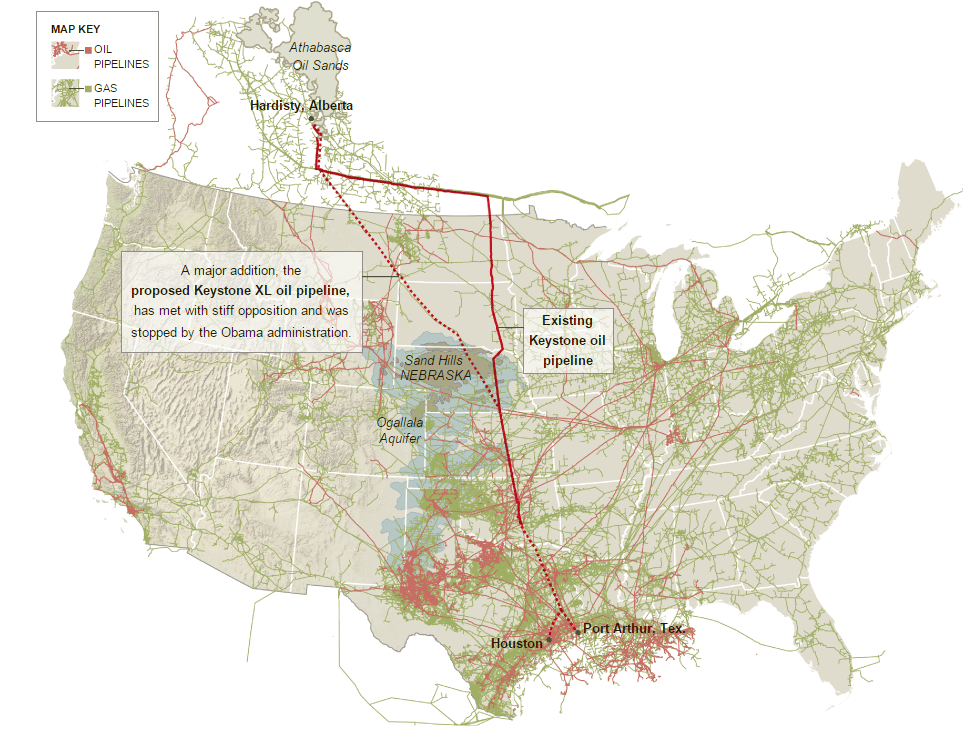 Oil Pipeline Map