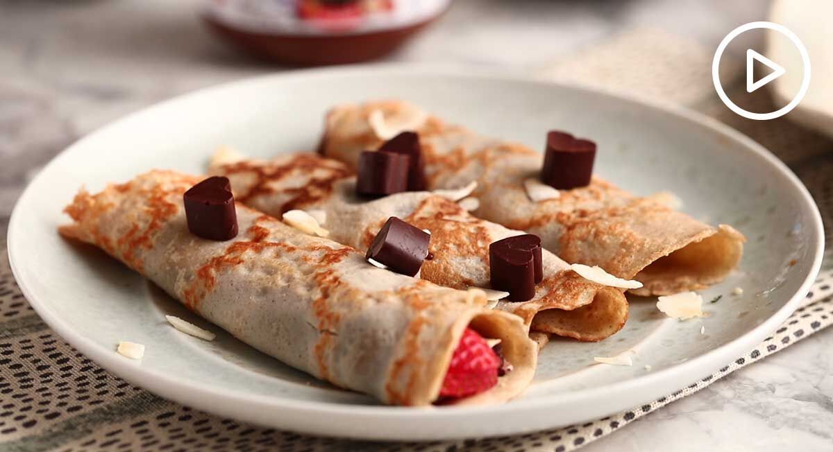 Chocolate Hazelnut Coconut Flour Crepes Recipe Thrive Market
