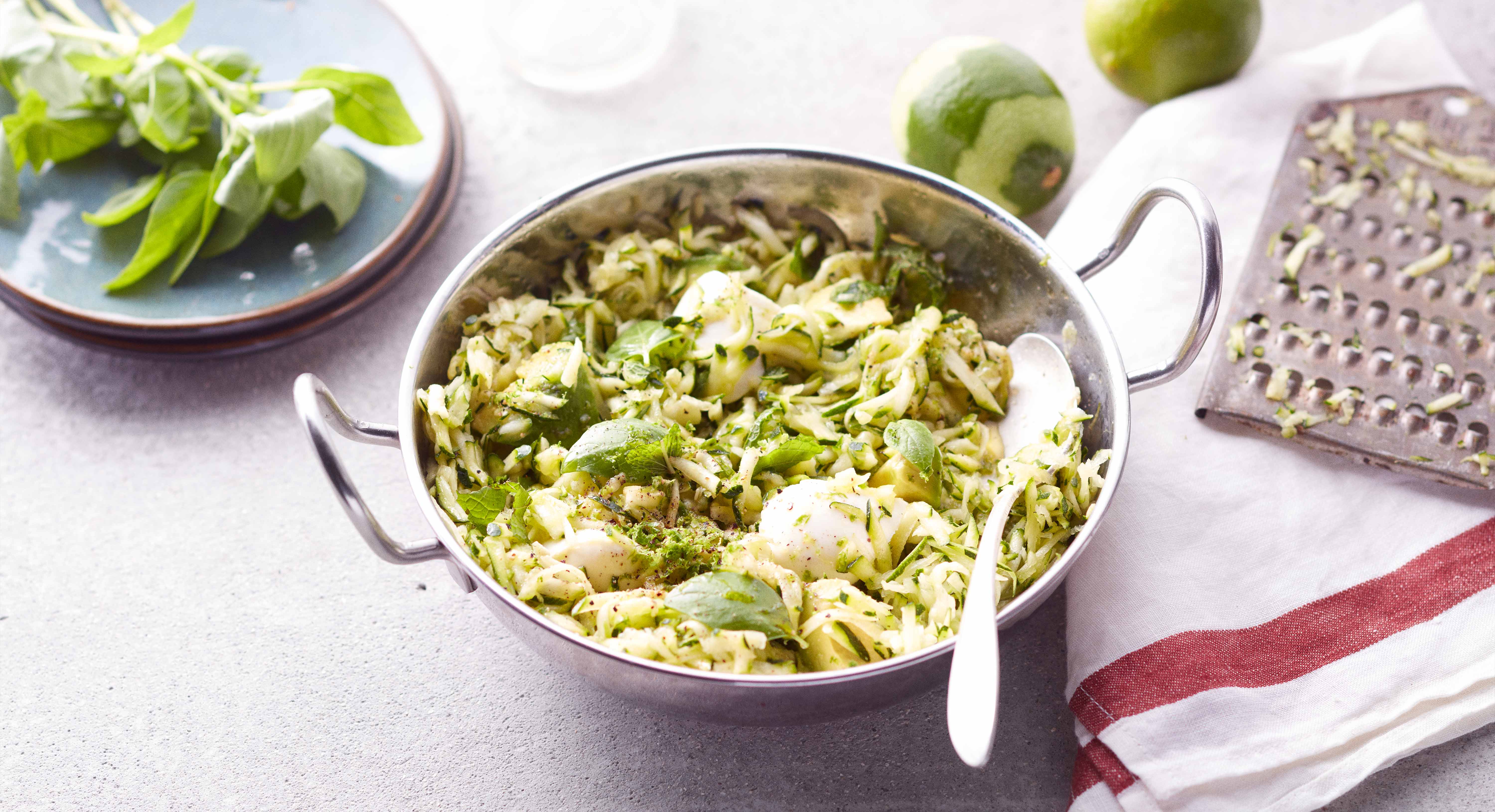 Zucchini and Mozzarella Salad With Herbs