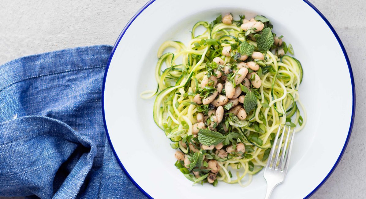 white bean zucchini salad