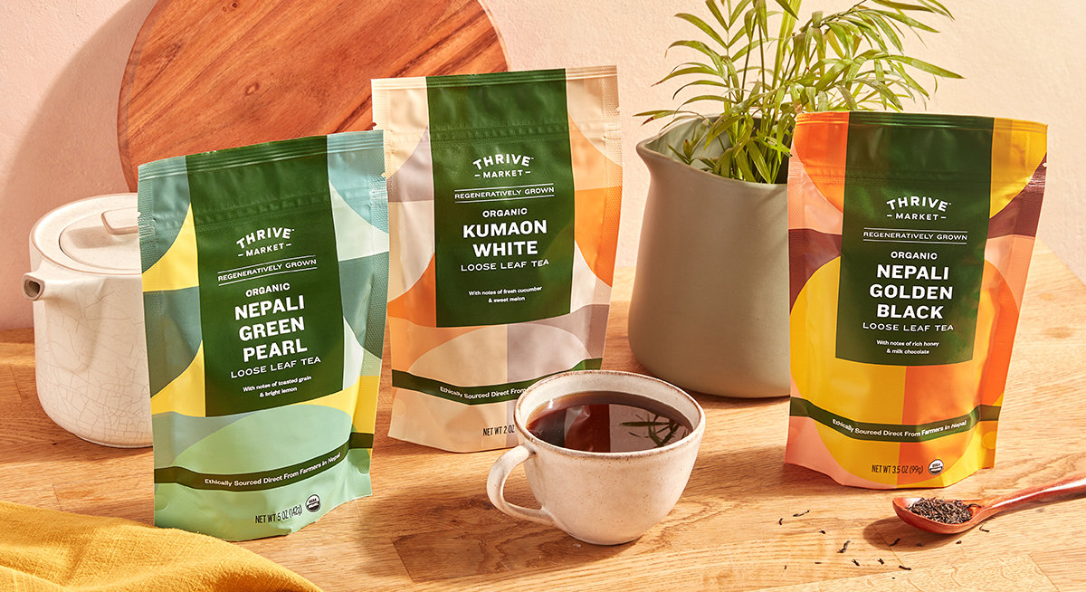 Thrive Market Organic Loose Leaf Teas Support FemaleOwned Farms Thrive Market