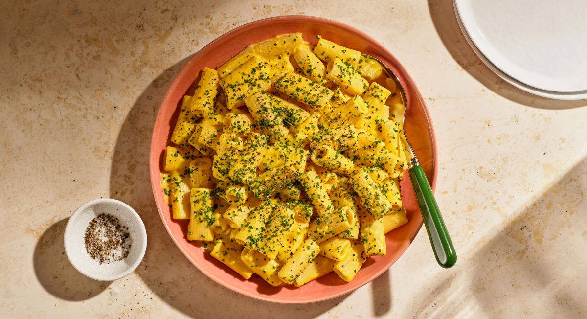 Pumpkin & Feta Pasta Recipe